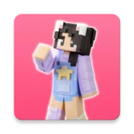 kawaii world skin for minecraf android application logo